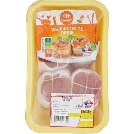 Carrefour classic paupiettes de dinde 520g