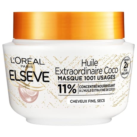Elsève masque huile extraordinaire coco 1001 usages 310 ml