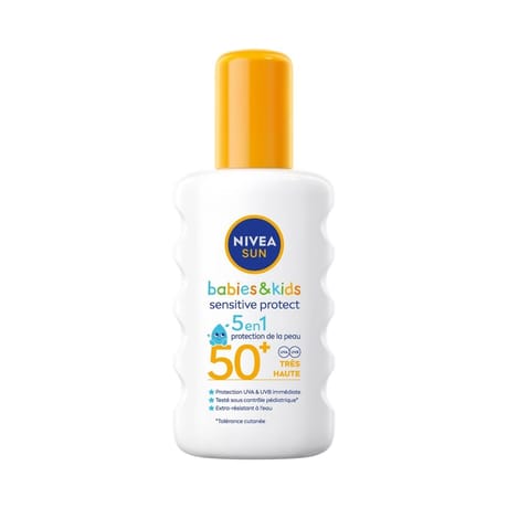 Nivea sun protection solaire spray protect & sensitive enfants FPS 50+ 200ml