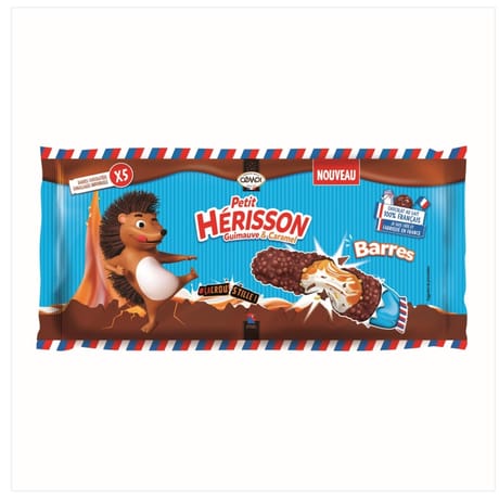 Cémoi barre petit hérisson guimauve caramel - 142g