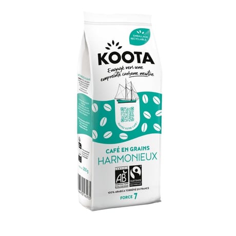 Koota café harmonieux en grains bio 250g