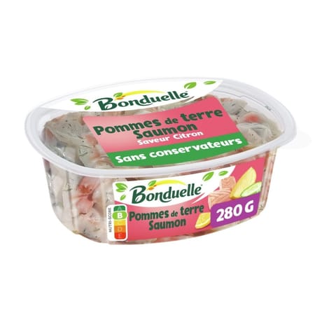 Bonduelle salade de pommes de terre, saumon et crème à l'aneth 280g