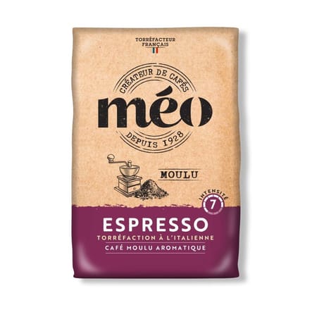 Meo café moulu espresso intensité 7- 500g