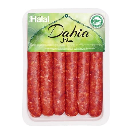 Merguez pur boeuf halal x6 330g Dabia