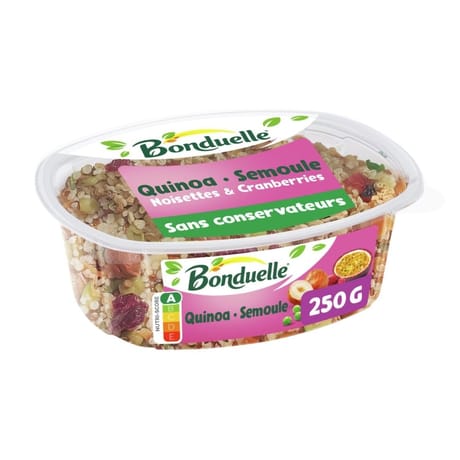 Bonduelle duo de quinoa, blé et noisettes 250g