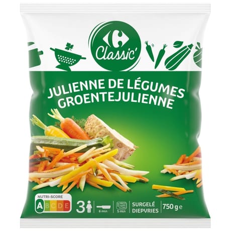 Carrefour classic' julienne de légumes 750g