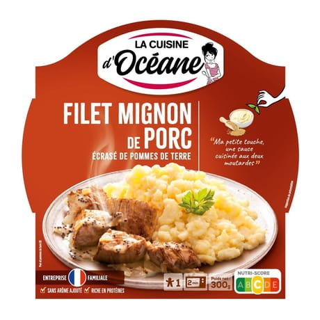La cuisine d'Océane filet mignon de porc, écrasé de pomme de terre 300g