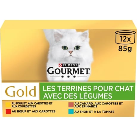 Gourmet gold les terrines aux légumes 12 x 85g