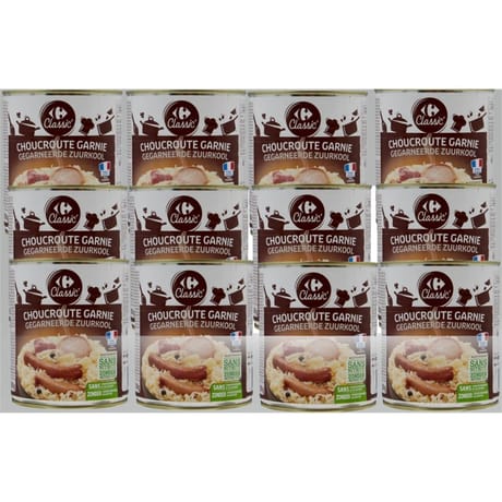 Carrefour classic' choucroute garnie 800g x12