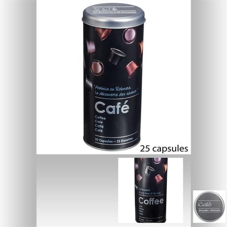 Boite à capsules café relief