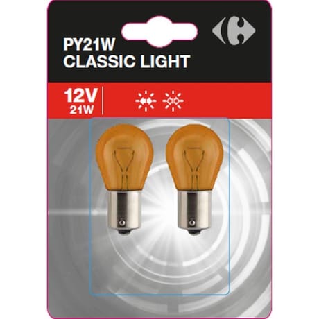 Carrefour ampoule auto py21w classic light 12v 21w