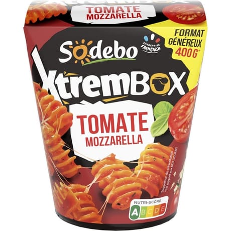 Sodebo xtrembox radiatori tomate mozza 400g