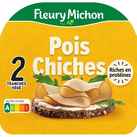 Fleury Michon 2 tranches végé pois chiches 60g