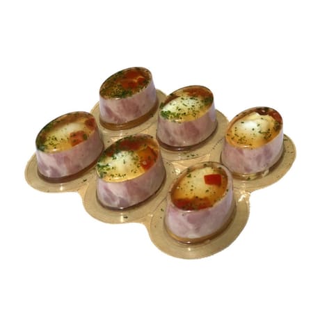 Aspic oeuf mollet jambon