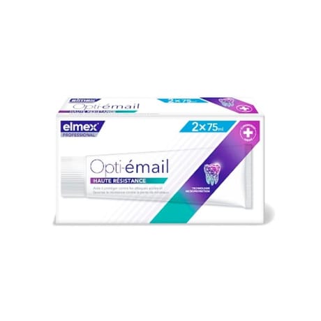Elmex opti-email haute résistance dentifrice 2x75 ml