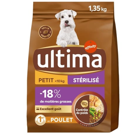 Ultima croquettes chien mini stérilisé 1.35kgs