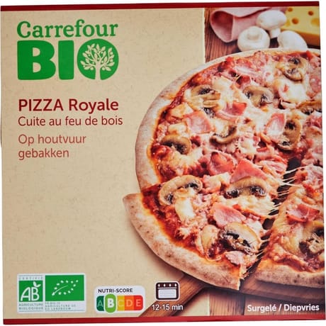 Carrefour bio pizza royale 400g