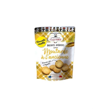 Biscuiterie hansi biscuits apéro beurre d'escargot 150g