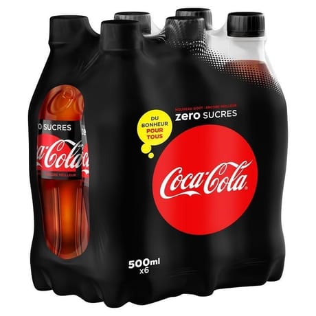 Coca-Cola zéro pet 6x50cl offre bonheur
