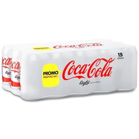 Coca-Cola light boite 15x33cl profitez-en
