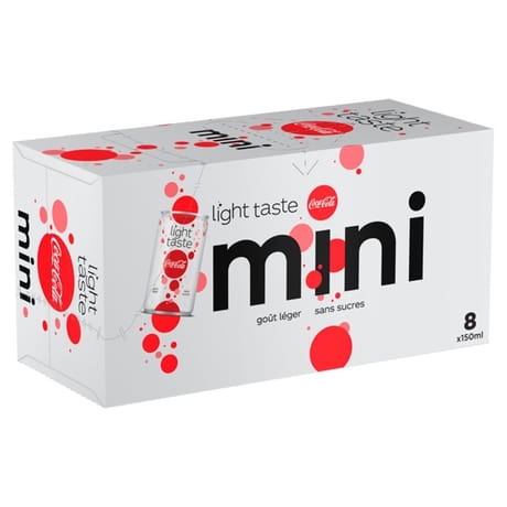 Coca-Cola light mini frigo pack 8x15cl