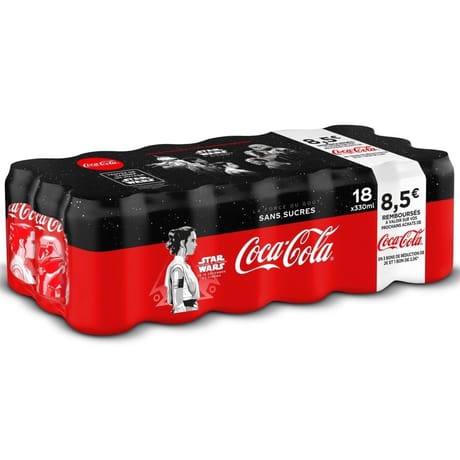 Coca-Cola zéro boite 18x33cl