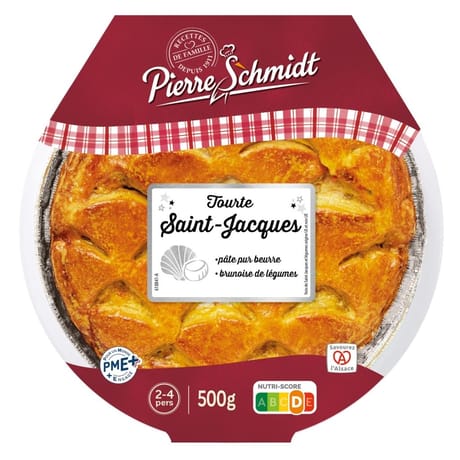 Pierre schmidt tourte aux noix de saint jacques et crevettes 500g