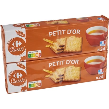 Carrefour classic' petit doré x2 300g