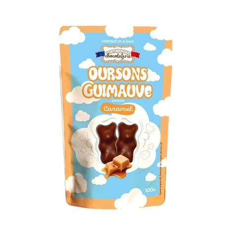Mini oursons guimauve caramel 100g