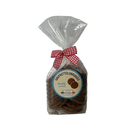 Fortwenger gaufrettes enrobées chocolat lait 150g