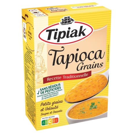Tipiak tapioca grains recette traditionnelle 300g