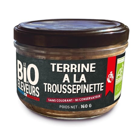 Le bio des éleveurs terrine à la trousspinette bio 160g