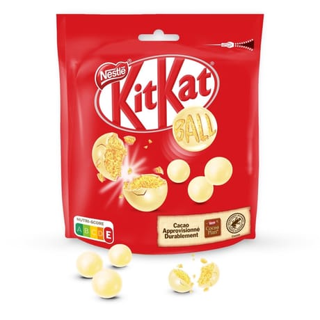 Nestle kitkat ball billes au chocolat blanc 200g