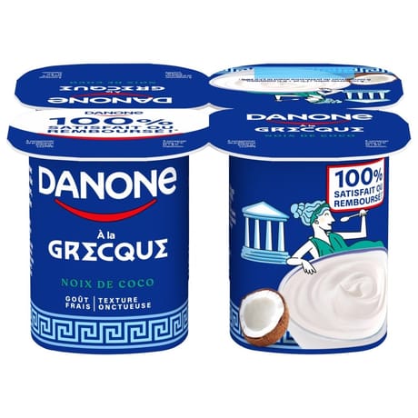 Danone à la grecque coco 4x110g