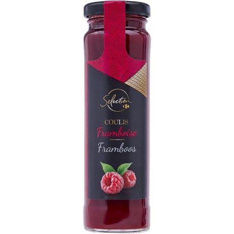 Carrefour Sélection coulis de framboise 165g
