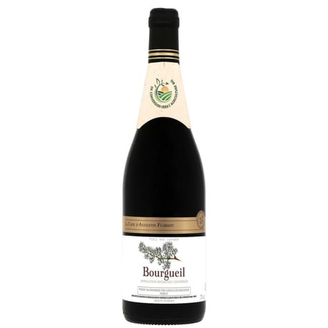 Vin rouge a.o.p val de loire bourgueil cabernet franc la cave d'augustin florent 75cl