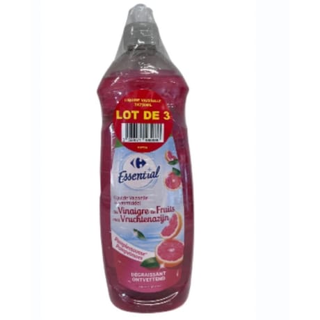 Carrefour essential liquide vaisselle pamplemousse 3x750ml