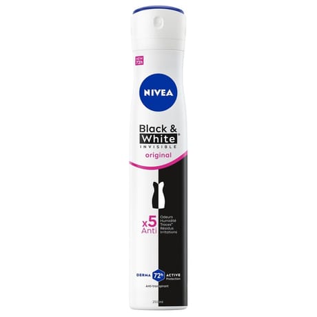 Nivea deodorant atomiseur feminin black&white xxl 250ml