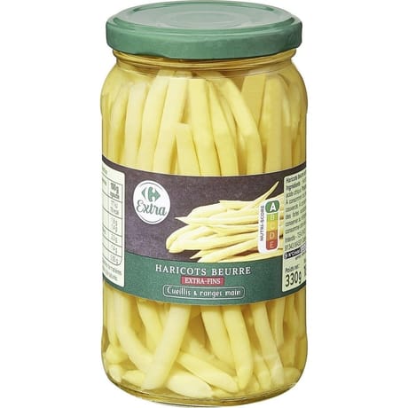 Carrefour extra haricots beurre extra fins - 180g