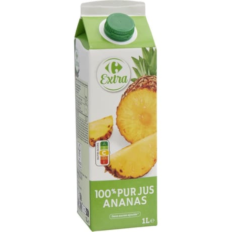 Carrefour extra jus d'ananas 100% pur jus Costa Rica 1l