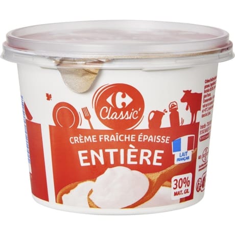 Carrefour classic crème fraiche épaisse entière 50cl