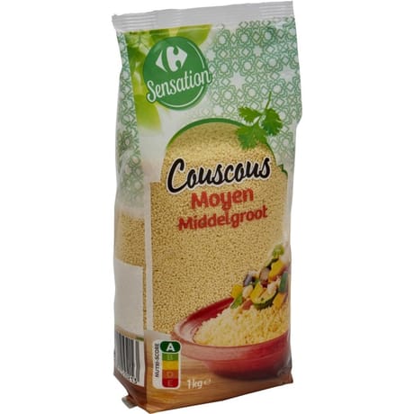 Carrefour couscous grain moyen 1kg