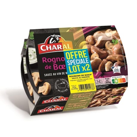 Lot de 2 rognons de boeuf 600g Charal