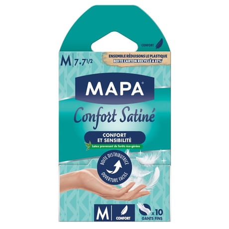 Mapa gants confort satiné taille S x10