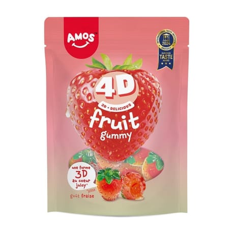 Amos bonbon goût fruit fraise 4d 120g