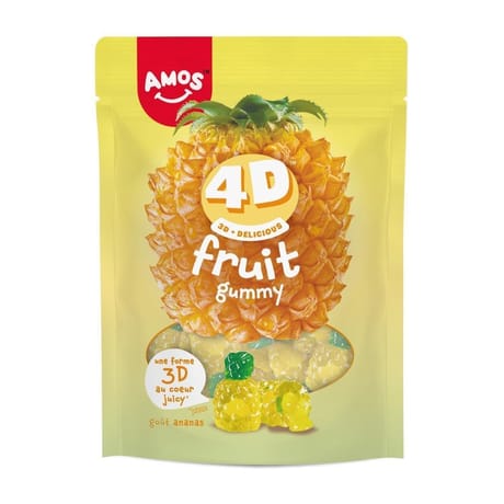 Amos bonbon goût fruit ananas 4d 120g