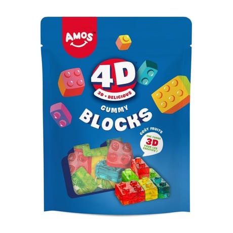 Amos bonbon kids blocks goût fruit 4d 140g