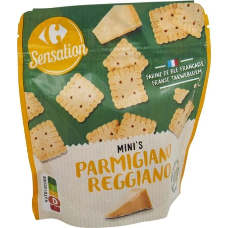Carrefour sensation biscuit mini's parmesan 100g