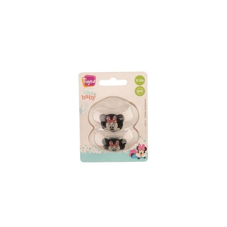 2 sucettes soft touch friends Minnie 18-36 mois Tigex