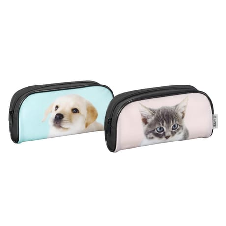Trousse scolaire zoo face